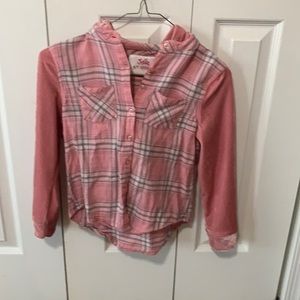 justice flannel hoodie